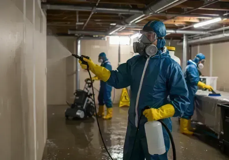 Basement Sanitization and Antimicrobial Treatment process in Galt, CA